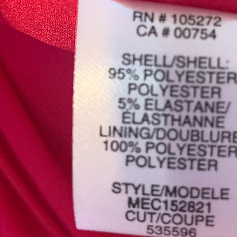 Halston Heritage Ruched Ruffle Fuchsia Dress - Picture 15 of 15